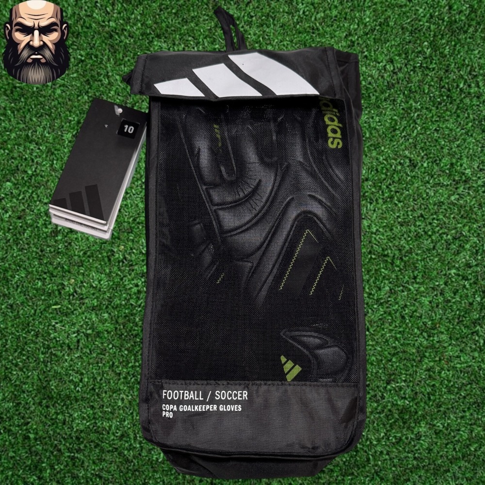 Adidas Copa Pro URG 2.0 Goalkeeper Gloves JN5335 Black/Lemon Size 10